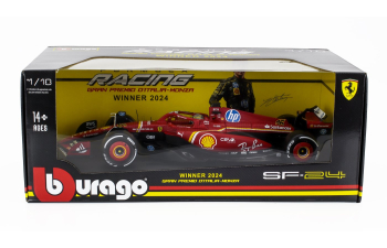 FERRARI F1 Sf-24 Team Scuderia Ferrari №16 Winner Italy Monza Gp (2024) Charles Leclerc, Red White Black