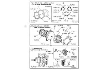 Набор дополнений Fw 190 A5/A7 - engine conversion set for TAM