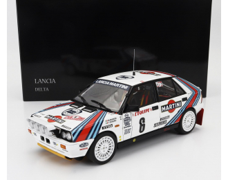 LANCIA Delta Hf Integrale 4wd (night Version) Team Martini Racing №6 Winner Rally Montecarlo (1987) Miki Biasion - Tiziano Siviero, White Red Blue