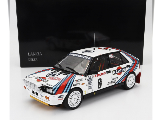 LANCIA Delta Hf Integrale 4wd (night Version) Team Martini Racing №6 Winner Rally Montecarlo (1987) Miki Biasion - Tiziano Siviero, White Red Blue