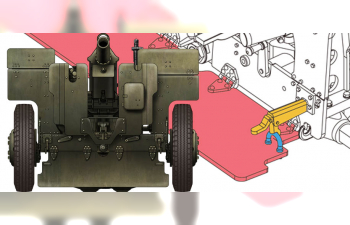 Сборная модель 105mm HOWITZER M2A1 Carriage M2A2(WW II Version)