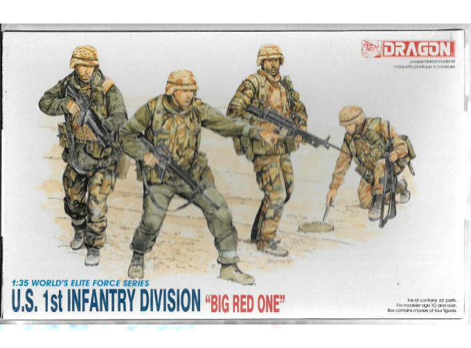 Сборная модель U.S. 1st Infantry Division "Big Red One"