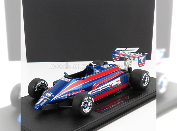 LOTUS F1 81 Essex N 11 Mario Andretti 1980 - Con Vetrina - With Showcase, Blue Met Red