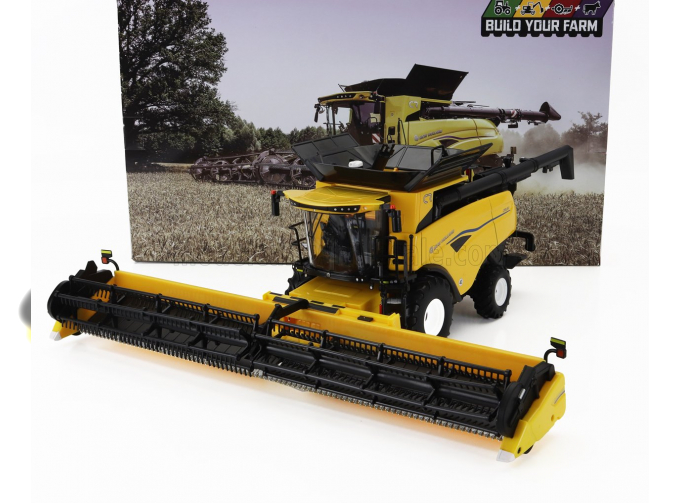 NEW HOLLAND Combine Cr9.90 Mietitrebbia Gommata (2020), Yellow Black