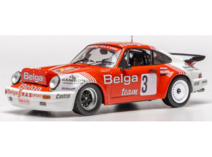PORSCHE 911 SC/RS #3 R.Droogmans/R.Joosten Circuit des Ardennes (1985), red/white 