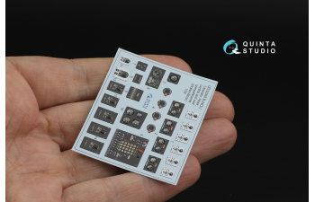 3D Декаль интерьера кабины B-24D/B-24J Liberator: носовой, центральный и задний отсеки (Hobby Boss)