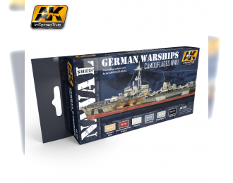 Набор акриловых красок German Warships Set (немецкие корабли)(6 красок)