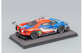 FORD Gt 3.5l Turbo V6 Team Ford Chip Ganassi Usa Lhd №68 Winner Lmgte Pro Class 24h Le Mans (2016) Joey Hand - Dirk Muller - Sebastien Bourdais, Blue Red White