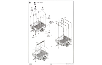Сборная модель Автомобиль повышенной защищенности M1280 LMTV + полуприцеп M1101