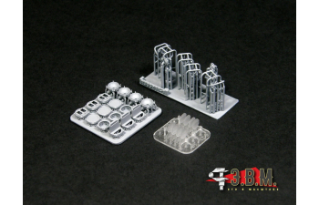 Т-80БВМ ограды фар и фары ФГ-125.