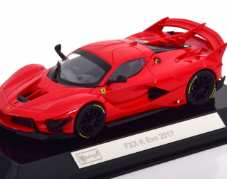 FERRARI Fxx-k Evo Hybrid 6.3 V12 1050hp (2017) - Con Vetrina - With Showcase - Exclusive Carmodel, Rosso Corsa Red