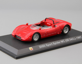 FIAT ABARTH 2000 Sport Spider MC (SE 04/L) (1967), red