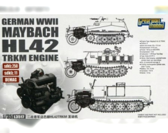 Сборная модель Двигатель Maybach HL42 TRKM для Sd.Kfz.250, Sd.Kfz.11,Demag