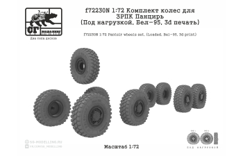 Комплект колес для ЗРПК Панцирь (Под нагрузкой, Бел-95, 3d печать)