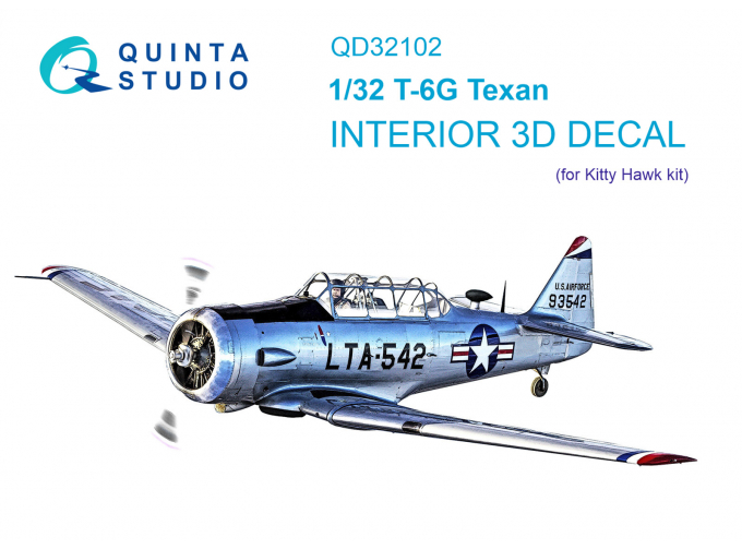 3D Декаль интерьера кабины T-6G (Kitty Hawk)