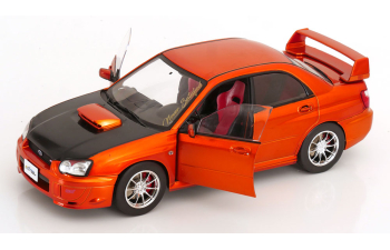 SUBARU Impreza WRX STI (2003), orange-metallic flat black