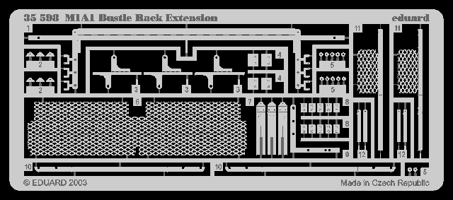 Фототравление для M-1A1Bustle Rack Extension