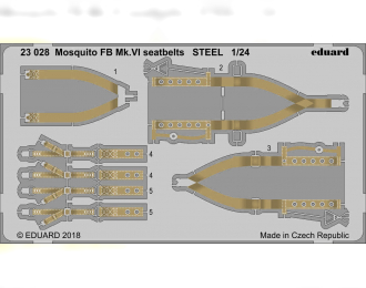 Фототравление для Mosquito FB Mk. VI стальные ремни