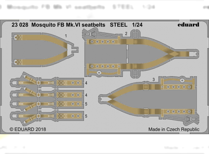 Фототравление для Mosquito FB Mk. VI стальные ремни