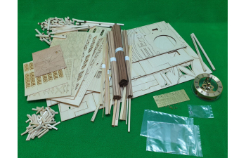 Сборная модель Деревянные часы "Башня Времени"