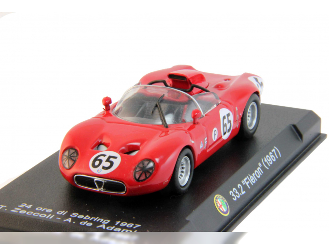 ALFA ROMEO 33.2 "Fleron" #65 (1967), red