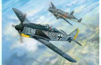 Сборная модель Немецкий истребитель-штурмовик Focke-Wulf Fw 190A-5 Würger