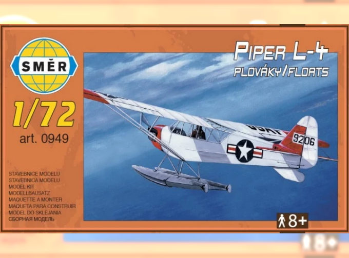Сборная модель Piper L-4 PLOVAKY/FLOATS