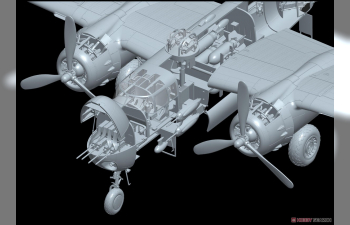 Сборная модель Бомбардировщик B-25H Mitchell Gunships over CBI