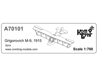 Сборная модель Grigorovich M-9, 1915 x 2 pcs.