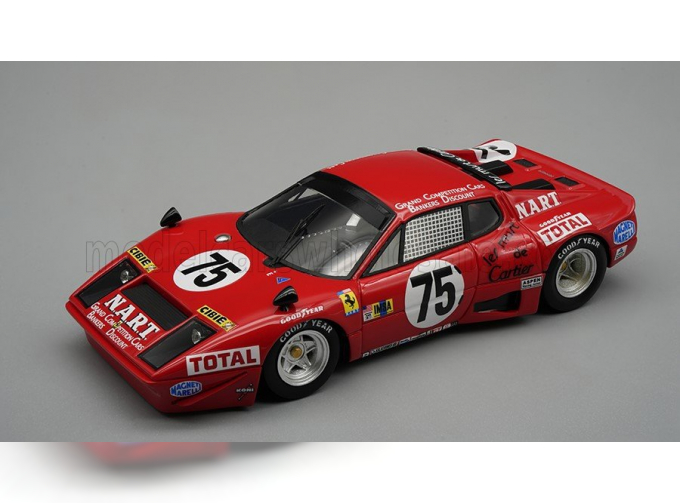 FERRARI 365 Gt4/bb 4.4l Team North American Racing N.a.r.t. №75 24h Le Mans (1977) Francois Migault - Lucien Guitteny, Red