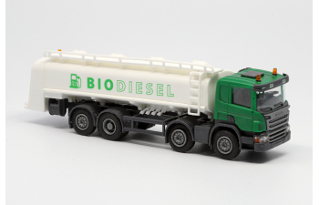 SCANIA P 8х2 топливозаправщик "Биодизель", зелёный/белый