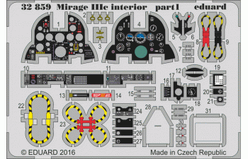 Фототравление для Mirage IIIc interior