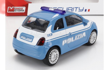 FIAT Nuova 500 Polizia (2007), Light Blue White