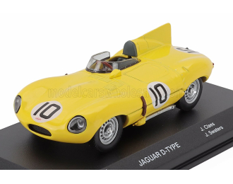 JAGUAR D-type 3.4l Team Ecurie Francorchamps №10 3rd 24h Le Mans (1955) Jacques Swaters - Johnny Claes, Yellow