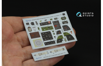 3D Декаль интерьера кабины пилота SBD-3/SBD-4 Dauntless (Trumpeter)