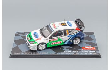 FORD Focus Rs Wrc N 3 Rally Montecarlo 2005 T.gardemeister - J.honkanen, White Green Blue