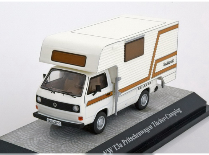 VOLKSWAGEN T3a Trailer Tischer-Camping (1983), white / brown