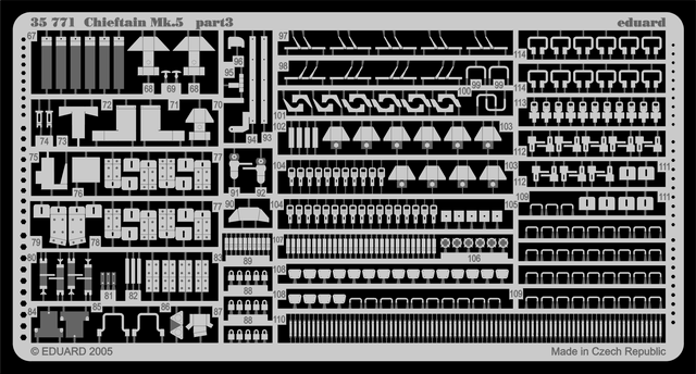 Фототравление Британский ОБТ Chieftain Mk.5