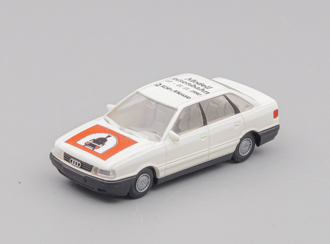 AUDI 80 (B3) "Modell Eisenbahn Koln Messe 1990", white