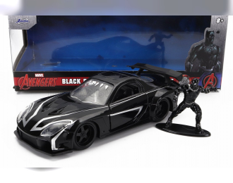 MAZDA Rx-7 With Black Panther Figure 1995, Black