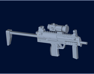 Сборная модель Немецкий пистолет-пулемет MP7 A1 (PDW)