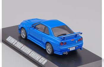 NISSAN Skylline GT-R (R34) "Fast & Furious" из к/ф "Форсаж IV" (2002), blue