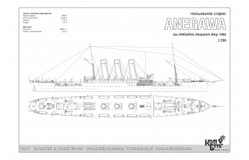 Сборная модель IJN Anegawa (ex-Angara), 1905 г.