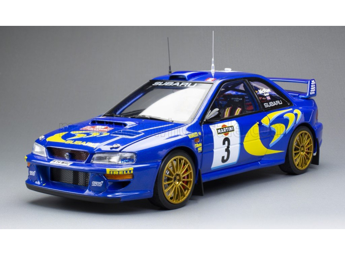 SUBARU Impreza S5 WRC №3 C.McRae/N.Grist 3rd Rallye Sanremo (1998), blue