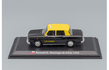 RENAULT 8 Taxi Santiago De Chile 1965, Black Yellow