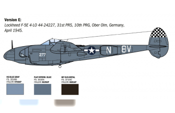 Сборная модель LOCKHEED MARTIN P-38j Lightning Caccia Airplane 1939