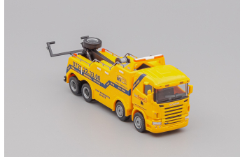 SCANIA R Highline Empl Wrecker "Tractare", yellow