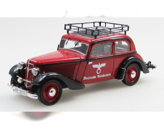 ADLER Trumpf Junior 2 door sedan Reichpost (1934-41), red/black