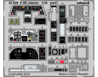 Фототравление для F-5E interior