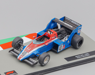SPIRIT F1 201 Honda N40 Season (1983) Stefan Johansson, blue / red